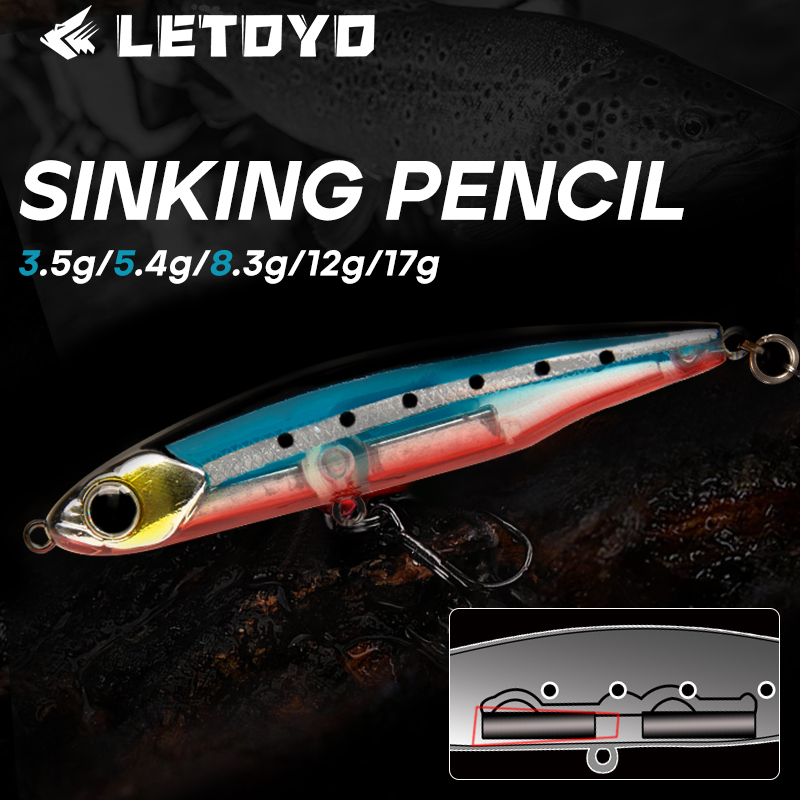 Fishing Lure Spinnerbait - Umpan Buatan LETOYO Sinking Pencil 17g