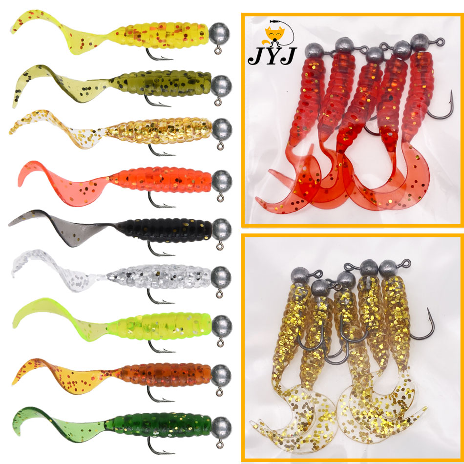 JYJ 4 Buah/Lot 3.5G Kail Jig d - Fishing Lure Soft Plastic ulasan dan harga