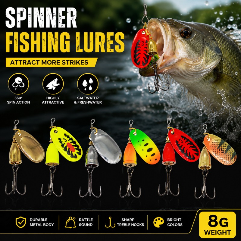 Umpan Pancing Spinner 8g Bilah - Fishing Lure Blade Bait ulasan dan harga